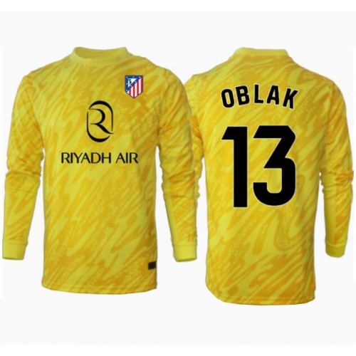 Fotbalové Dres Atletico Madrid Jan Oblak #13 Brankářské Alternativní 2024-25 Dlouhý Rukáv